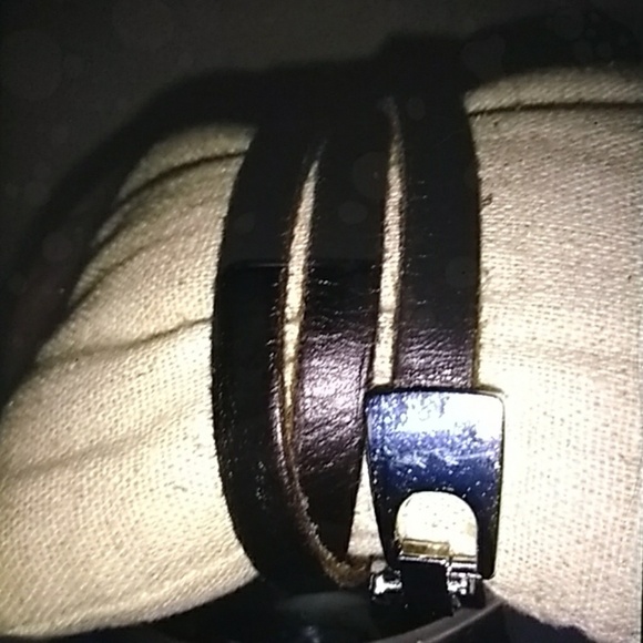 BROWN LEATHER & OWL WRAP BRACELET EUC - Picture 3 of 5